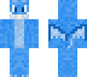 blue smiling dragon