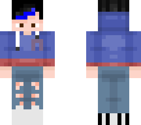cancer ribbon but with blue stripe