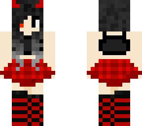 cute school devil girl