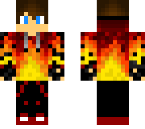fire gamer boy