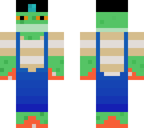 fronk with overalls and jumper