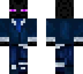 funky blue suited enderman
