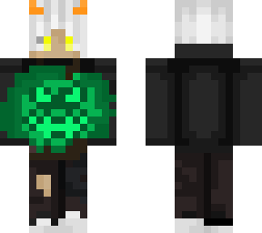 green neon pumpkin boy
