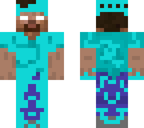 herobrine with almost broken diamond gear