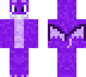 purple smiling dragon