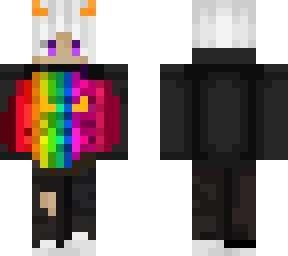 rainbow neon pumpkin boy