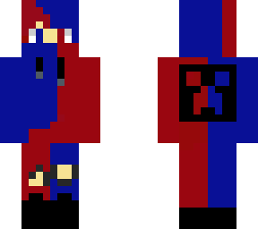 red and blue