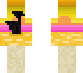 terrible pixel art - bird in the sunset