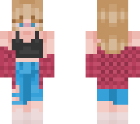 blonde skater girl