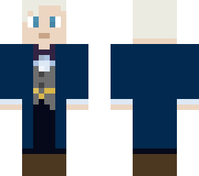 blue suit