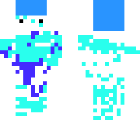 blue white and purple guy