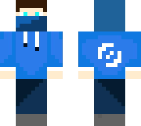 captainaqua minecraft skin (realistic jacket)