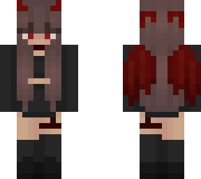 devil girl with red eyes