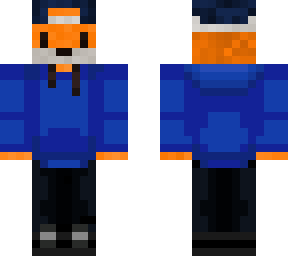 fox guy whit blue hoodie
