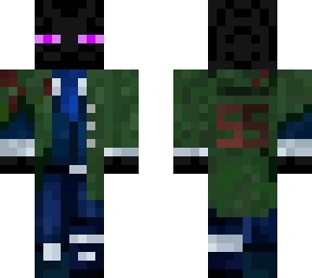 funky blue suited enderman half assed nagito jacket edition