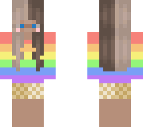 girl with rainbow shirt