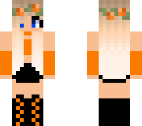 halloween orange girl