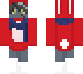logan bunny red scarf