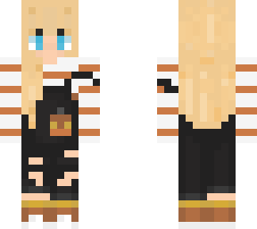 minecraft halloween pumkin skin girl