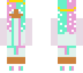 minty green and pink queen