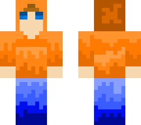 orange hoodie