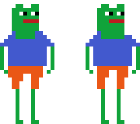 pepe the frog with shadows pixelart (pepe la rana con sombras)
