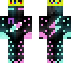 pink and blue enderman