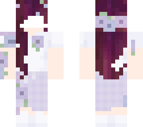 purple flower girl