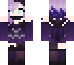 purple lightning girl