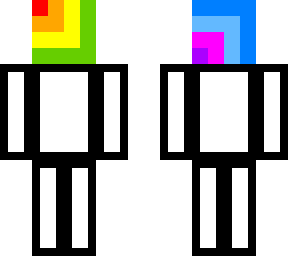 rainbow head