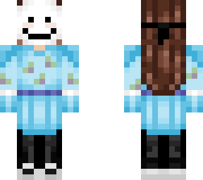 skin with uniform and mask