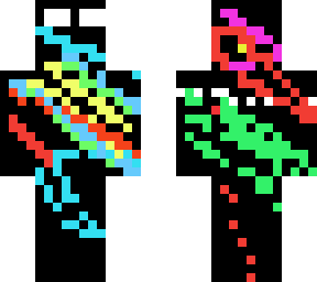 slashed black herobrine