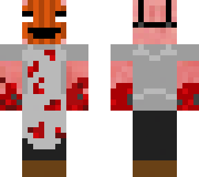 spooky pumpkin butcher pig