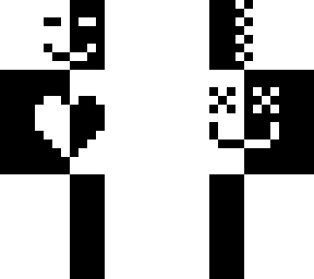 black and white guy..