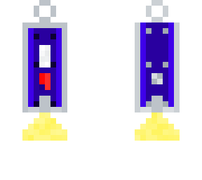 blue flashlight