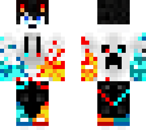 fire & ice wolf skin