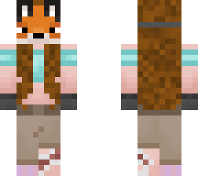 fox mask (long hair girl)