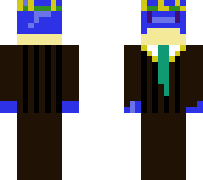 frog in suit (blue)(thin)