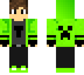 green hoodie boy