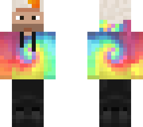 mauron bn colorido uwu cabello blanco