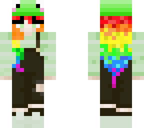 rainbow frog girl