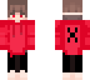 red sweatshirt