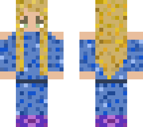 blue blonde girl