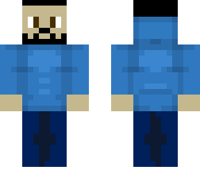 blue hoodie with man