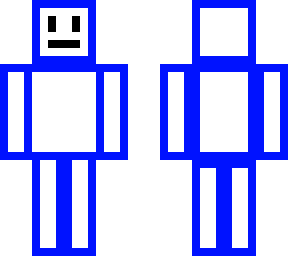 blue outline