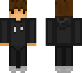 boy in a black hoodie