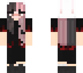 cute girl in red and black