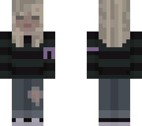 cute sweater girl with cancer ribbon