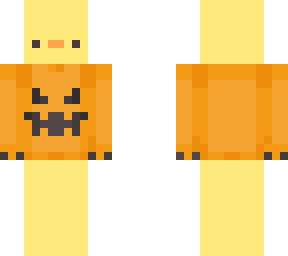 duck with a spooky shirt
