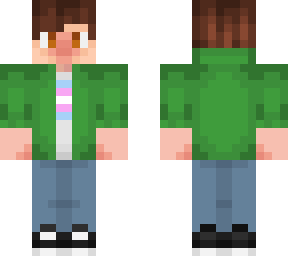green hoodie trans boy